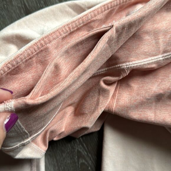 Madewell x Outdoor Voices Peachy Pink Warm-up leggings size M - Picture 8 of 10